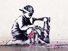 a controversial banksy mural is about to hit the auction block