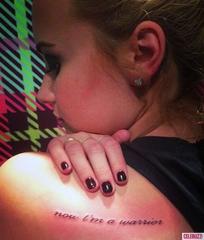 Demi Lovato Debuts New ‘Warrior’ Tattoo