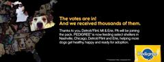 Dog Lovers Voted: Detroit/Flint, Mich. And Erie, Pa. Join The PEDIGREE® Feeding Project